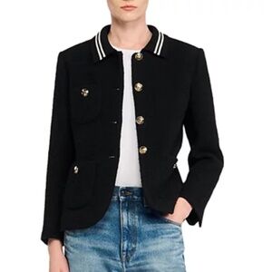 Come Tweed Contrast Stripe Jacket